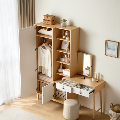 Linspire Aether Extendable Dressing Table with Storage Cabinet