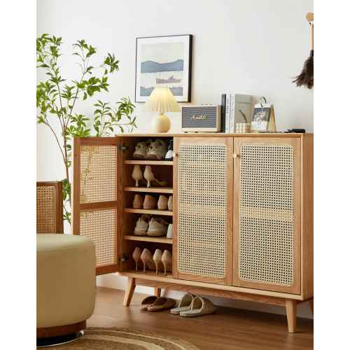 Linspire Naavah Solid Wood Shoe Cabinet