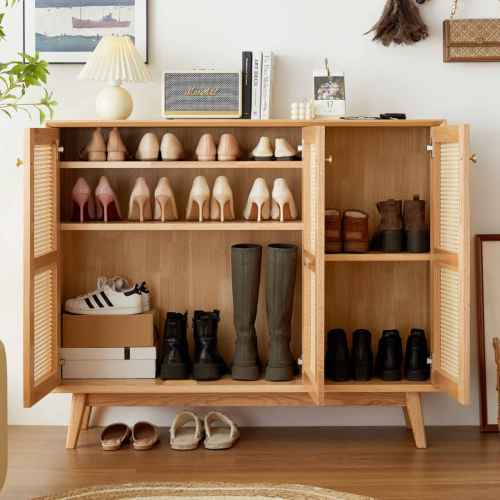 Linspire Naavah Solid Wood Shoe Cabinet