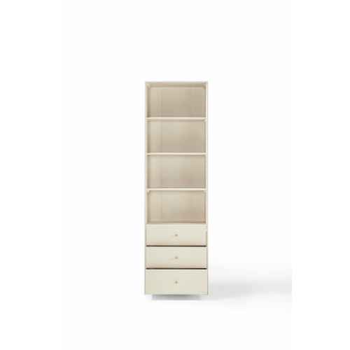Linspire Ventus Bookcase with Storage Drawers, White