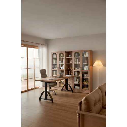 Linspire Ventus Bookcase with Storage Drawers, Beaver