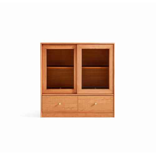 Linspire Verve Glass Cabinet with Drawers Large Module