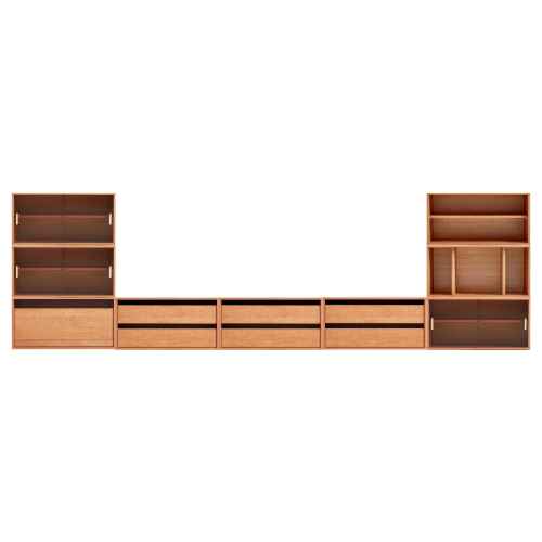 Linspire Verve Set of 9 Modular Entertainment Unit with 7 Drawers