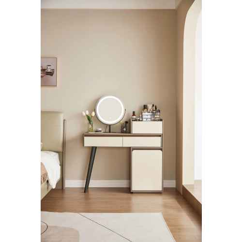 Linspire Rena Extendable Dressing Table with Storage Cabinet