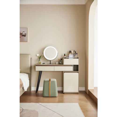 Linspire Rena Extendable Dressing Table with Storage Cabinet