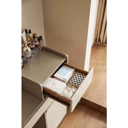 Linspire Rena Extendable Dressing Table with Storage Cabinet