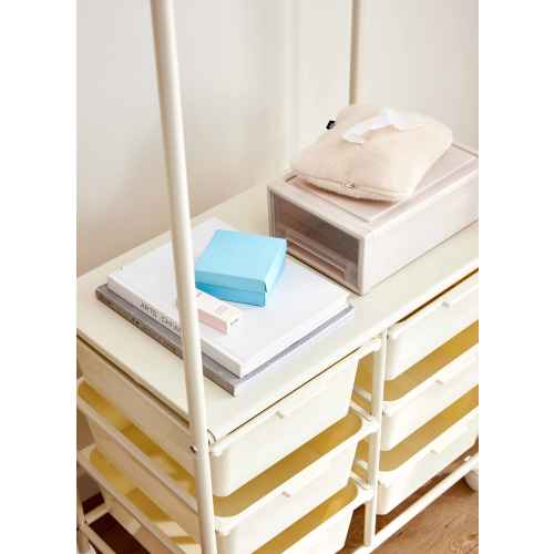 Linspire Pitch Metal Clothes Rack with Drawers