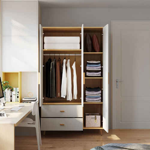 Linspire Fresko Wardrobes with 3 Doors + 2 Drawers, 1.2m