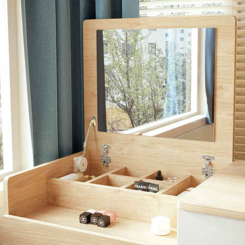 Linspire Juniper Extendable Dressing Table with Hidden Mirror