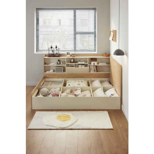 Linspire Juniper Small Queen Bed Frame with Underbed Storage