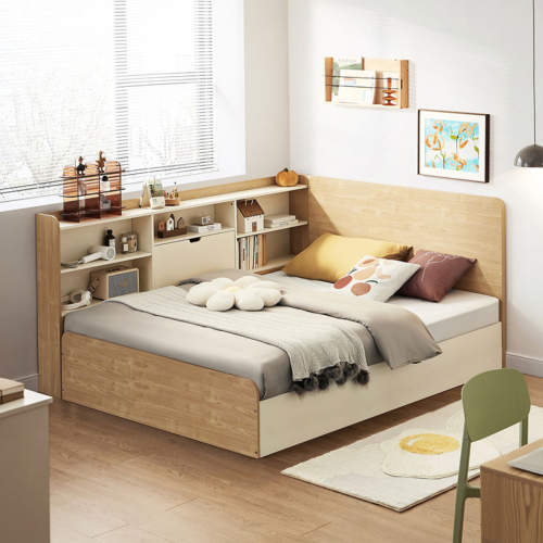 Linspire Juniper Small Double Bed Frame with Shelving Unit