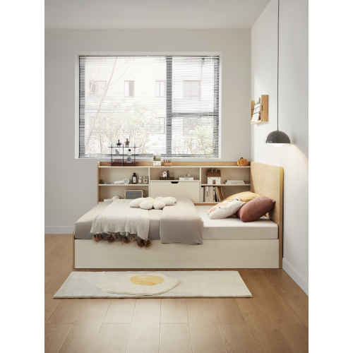 Linspire Juniper Small Double Bed Frame with Shelving Unit