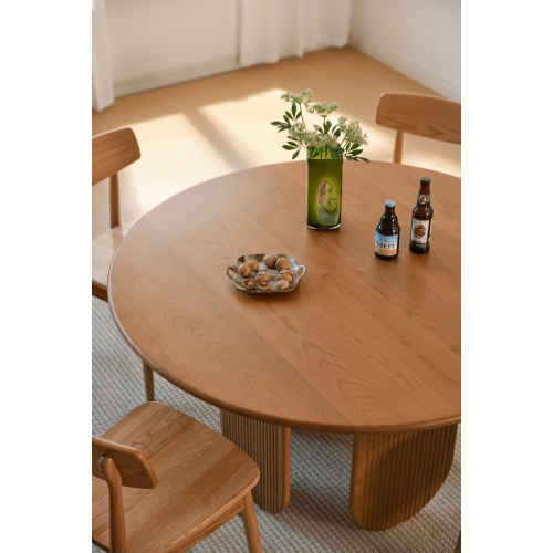 Linspire Harbor Solid Wood Dining Table with 2 Chairs Set 0.95m