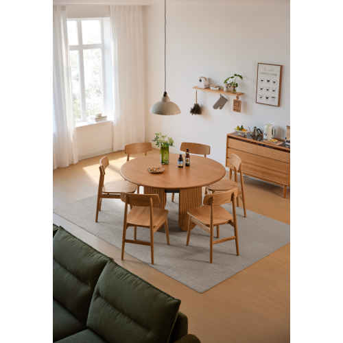 Linspire Harbor Solid Wood Dining Table with 2 Chairs Set 1.1m