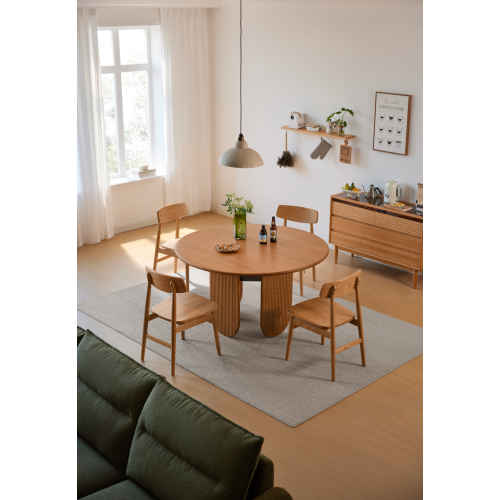 Linspire Harbor Solid Wood Dining Table with 2 Chairs Set 1.1m