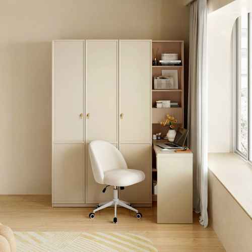 Linspire Haven 3-Door Wardrobe with Desk and Chair Set