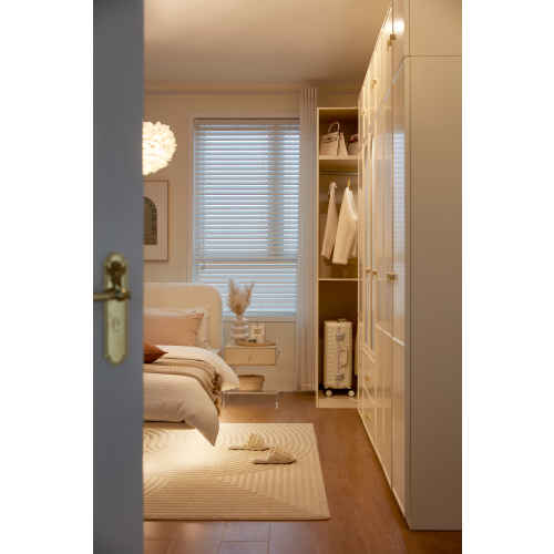 Linspire Haven 6-Door Corner Wardrobe with Cabinet