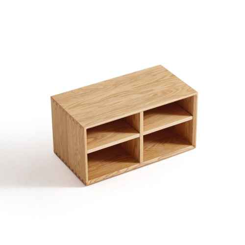 Linspire Lumis Solid Wood 2-Level Shelf Module