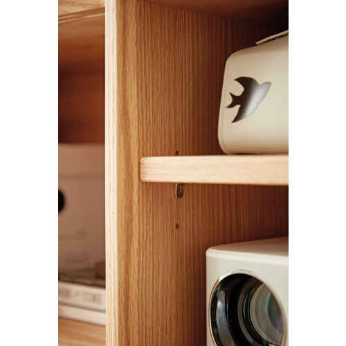 Linspire Lumis Solid Wood 2-Level Shelf Module