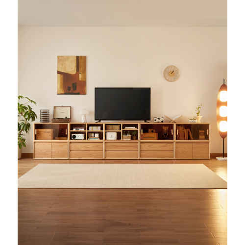 Linspire Lumis Set of 6 Solid Wood Modular Entertainment Unit