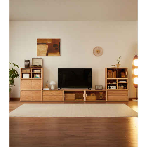 Linspire Lumis Set of 6 Solid Wood Modular Entertainment Unit