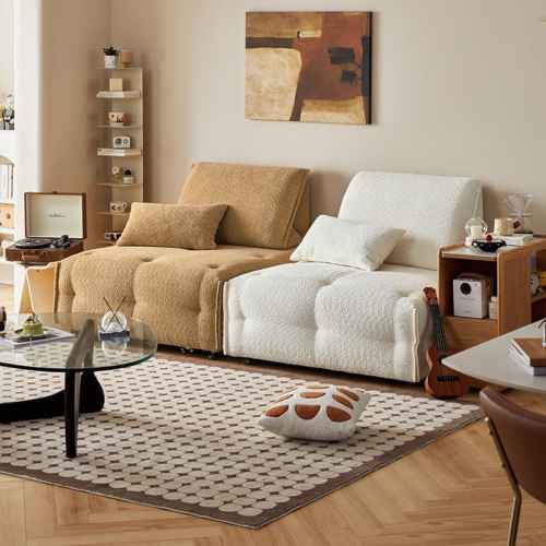 Linspire Mizu Boucle 1-Seater Modular Sofa, Small, White