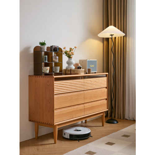 Linspire Flow Chest of 6 Drawers with Glass Top