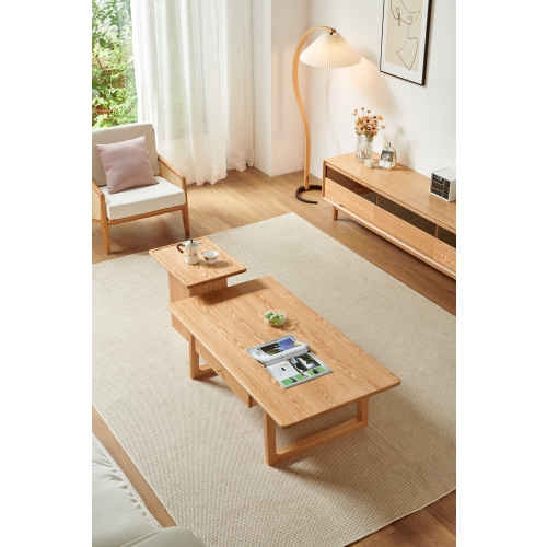 Linspire Sumi Coffee Table iwht 2 Drawers, 1.3m