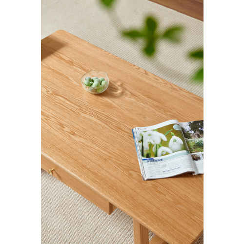 Linspire Sumi Coffee Table iwht 2 Drawers, 1.3m