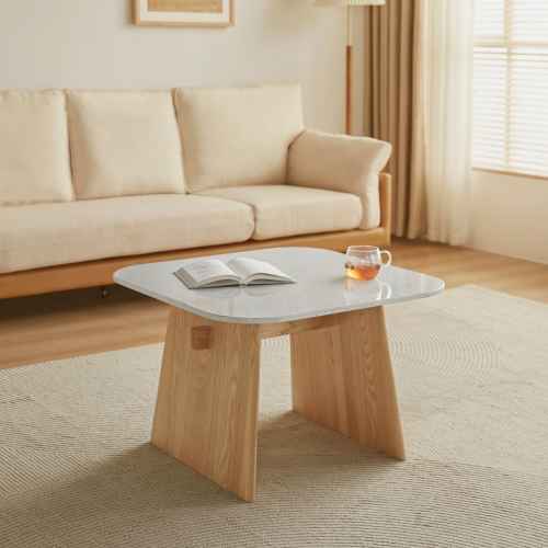 Linspire Sumi Side Table with Sintered Marble Top