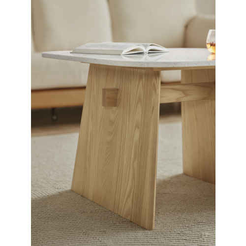 Linspire Sumi Side Table with Sintered Marble Top