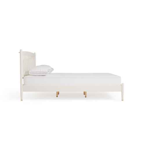 Linspire Ventus Solid Wood Bed Frame, 150x200cm, White