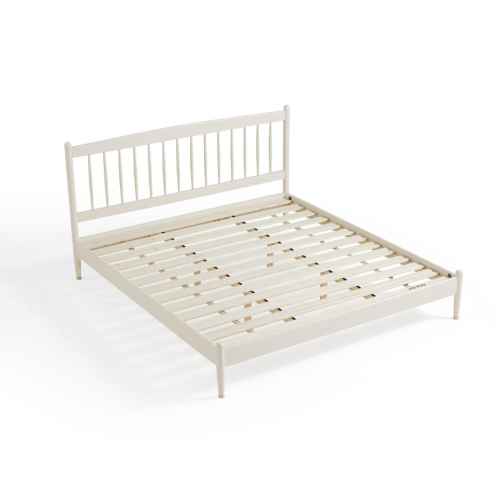 Linspire Ventus Solid Wood Bed Frame, 180x200cm, White