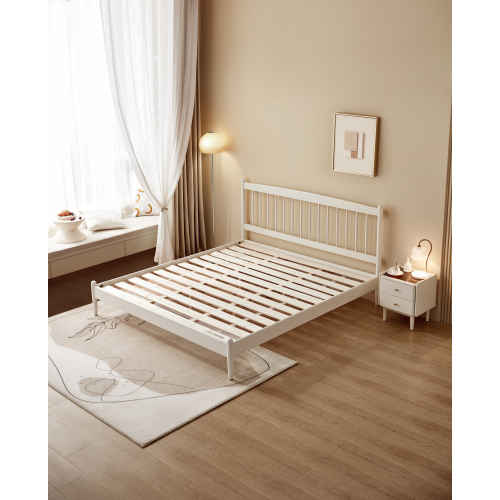 Linspire Ventus Solid Wood Bed Frame, 180x200cm, White