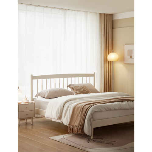 Linspire Ventus Solid Wood Bed Frame, 180x200cm, White