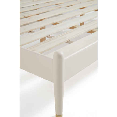 Linspire Ventus Solid Wood Bed Frame, 180x200cm, White