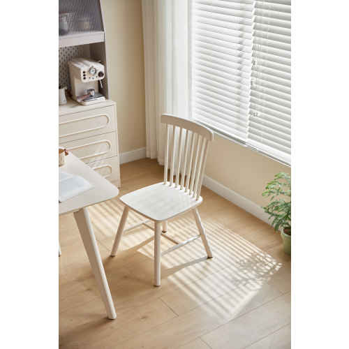 Linspire Ventus Solid Wood Dining Chairs, White, Set of 2