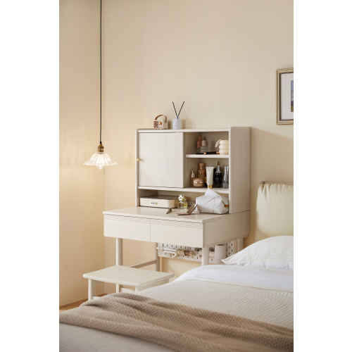 Linspire Ventus Solid Wood Dressing Table, 0.8m, White