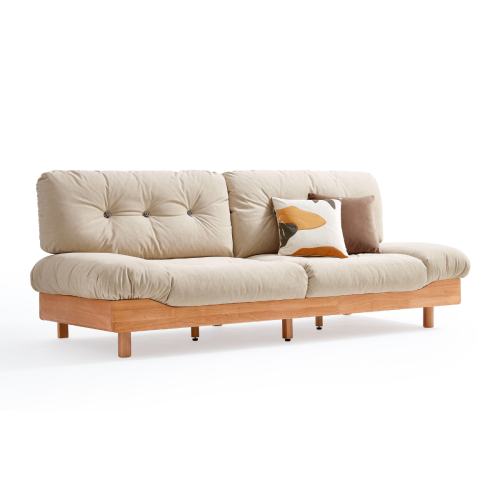 Linspire Sienna 3 Seater Sofa, Natural & Sand White