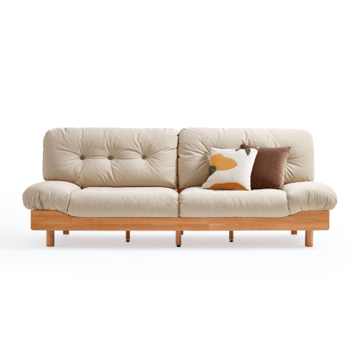 Linspire Sienna 3 Seater Sofa, Natural & Sand White