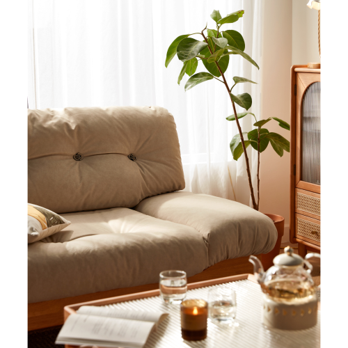 Linspire Sienna 3 Seater Sofa, Natural & Sand White