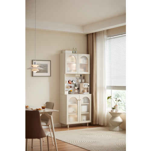 Linspire Contoura Sideboard with Glass Door, 80cm