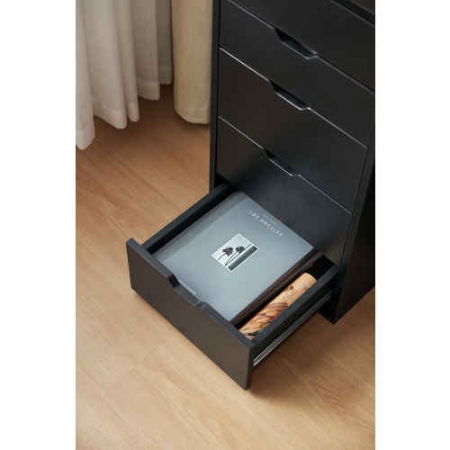 Linspire Amie Chest of 5 Drawers, Black