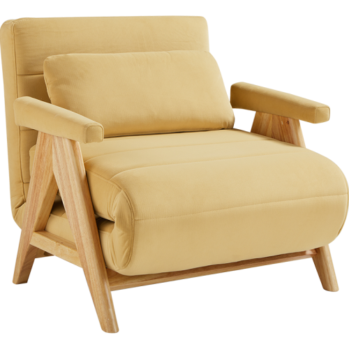 Linspire Aura Foldable Lounge Chair, Yellow