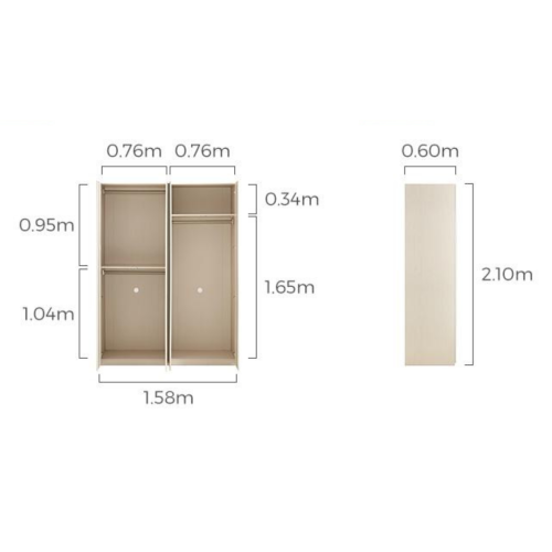 Linspire Aurora 4-Door Wardrobe