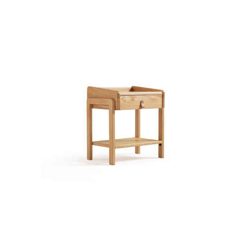 Linspire Flow Solid Wood Bedside Table