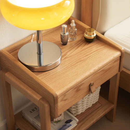 Linspire Flow Solid Wood Bedside Table