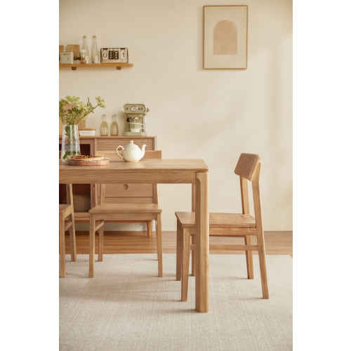 Linspire Flow Solid Wood Dining Table, 1.5m