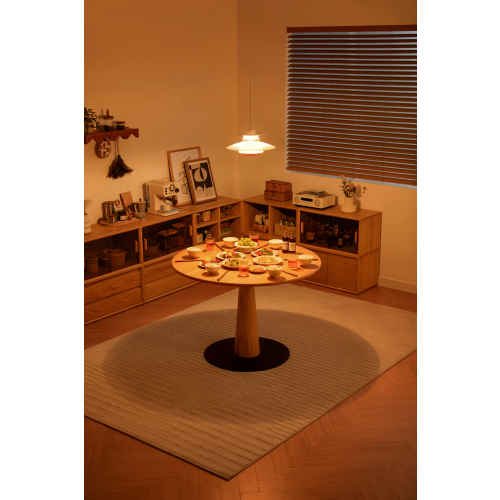 Linspire Flow Round Dining Table, 0.9m