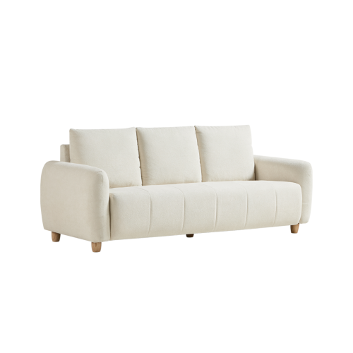 Linspire Aero 3-Seater Boucle Sofa, Off White